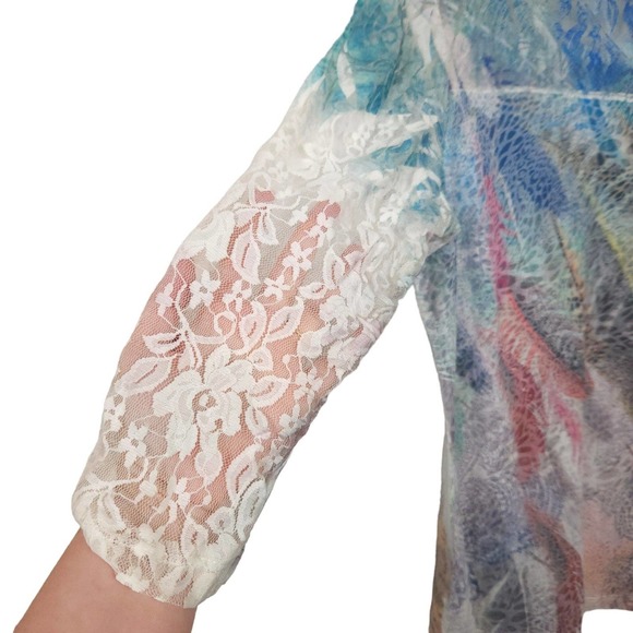 Lacey Y2K Rainbow Fairy Core Bedazzled Top - Picture 8 of 8